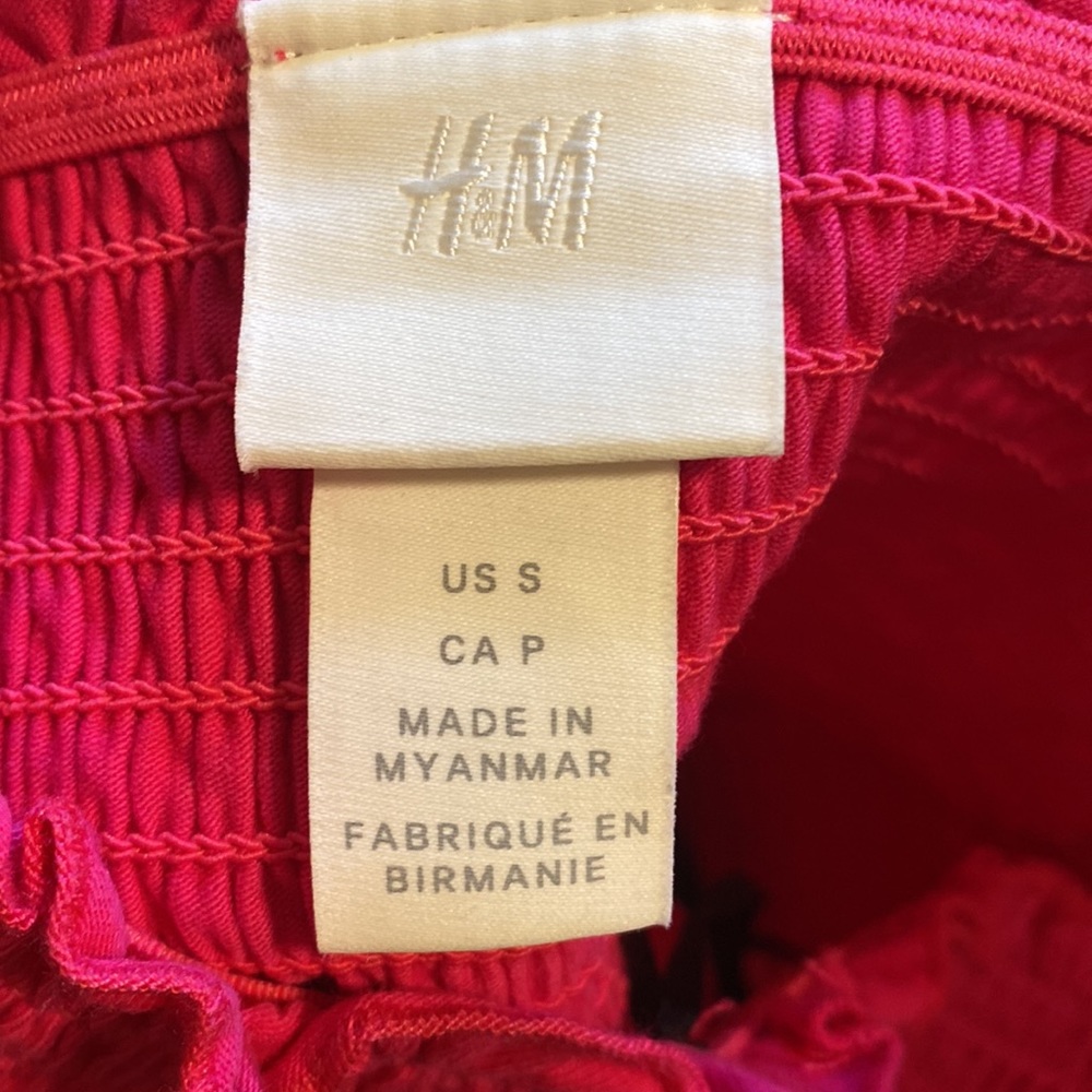 H&M Hot Pink Smocked Tube Top 💗 - Picture 4 of 5